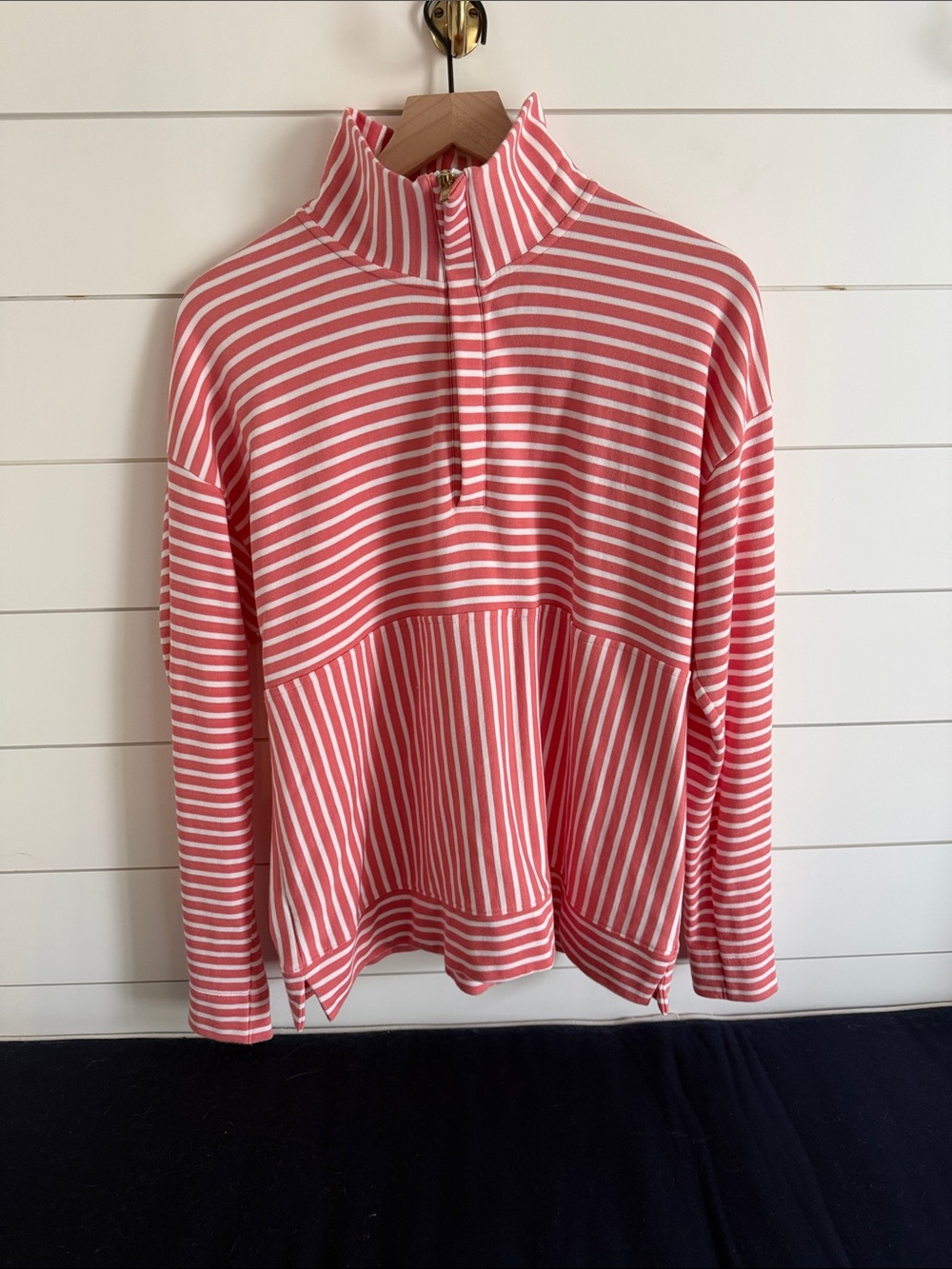 Alice Walk Zip-Up Sweatshirt- Nantucket Red Stripe